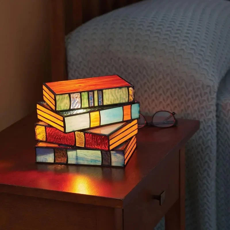 Font of Light Stacked Book Lamp